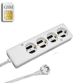 GSM Πολύμπριζο Κοριός 4 θέσεων - Λευκό