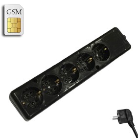 GSM Πολύμπριζο Κοριός 5 θέσεων - Μαύρο