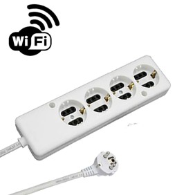 WiFi Πολύμπριζο Κοριός 4 θέσεων - Λευκό