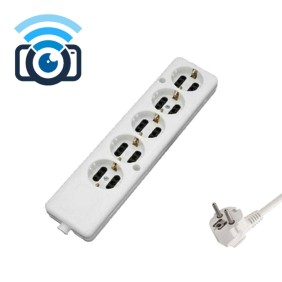 WiFi Camera Πολύμπριζο Κοριός 5 θέσεων - Λευκό