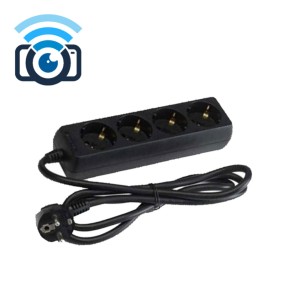 WiFi Camera Πολύμπριζο Κοριός 4 θέσεων - Μαύρο